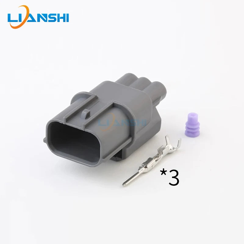 6189-0968 Grey lower slot is suitable for Honda daytime running light headlight width indicator light 3P wiring harness plug