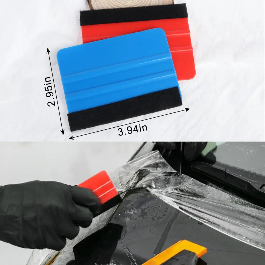 Car Film Wrap Tools Kit Squeegee Set Vinyl Scraper Cutter for Vehicle Window Tint Wrapping Tools Vinyl Spatula Car Accessories