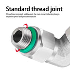 10/50/200PCS PL-G 304 Stainless Steel Trachea Quick Coupling Joint 1/8" 1/4" 3/8" 1/2" External G Thread Elbow Pneumatic Fitting