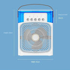 Super Cooling Desktop Small Fan Spray Air Conditioning Fan Cooling Miracle Air Cooler Dormitory Small USB Electric Fan Amagi