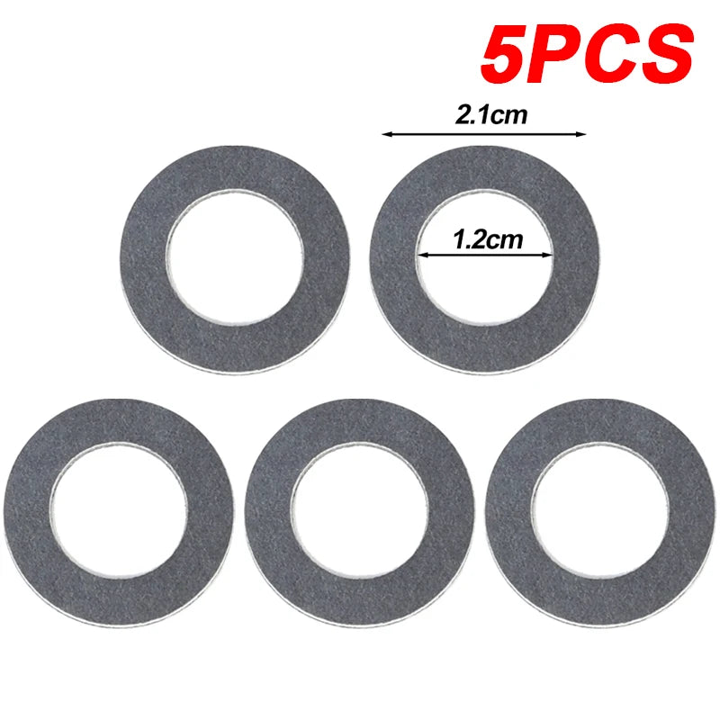 Screw Gasket Oil Drain Sump Plug Washers Hole for Toyota OE90430-12031 12mm Aluminum Accessories Seal Gasket Engine Parts