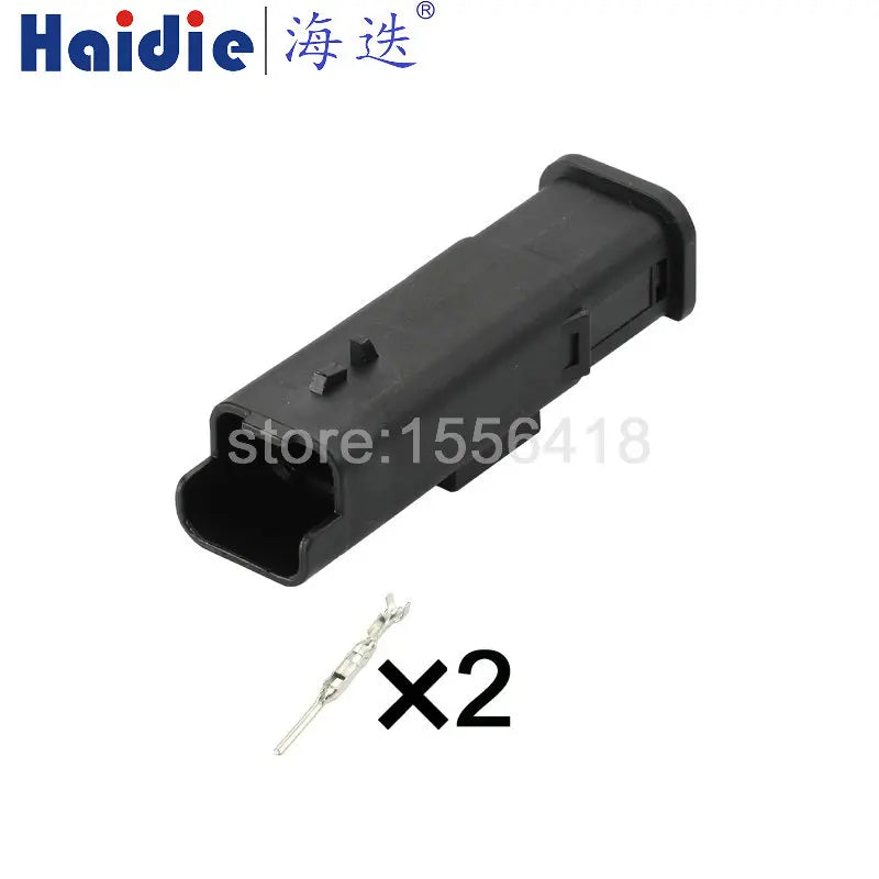 1-100Sets 2 Pin  Delphi Automotive Connector Socket DT06 Sensor Harness Plug 1801174-1 1801175-1