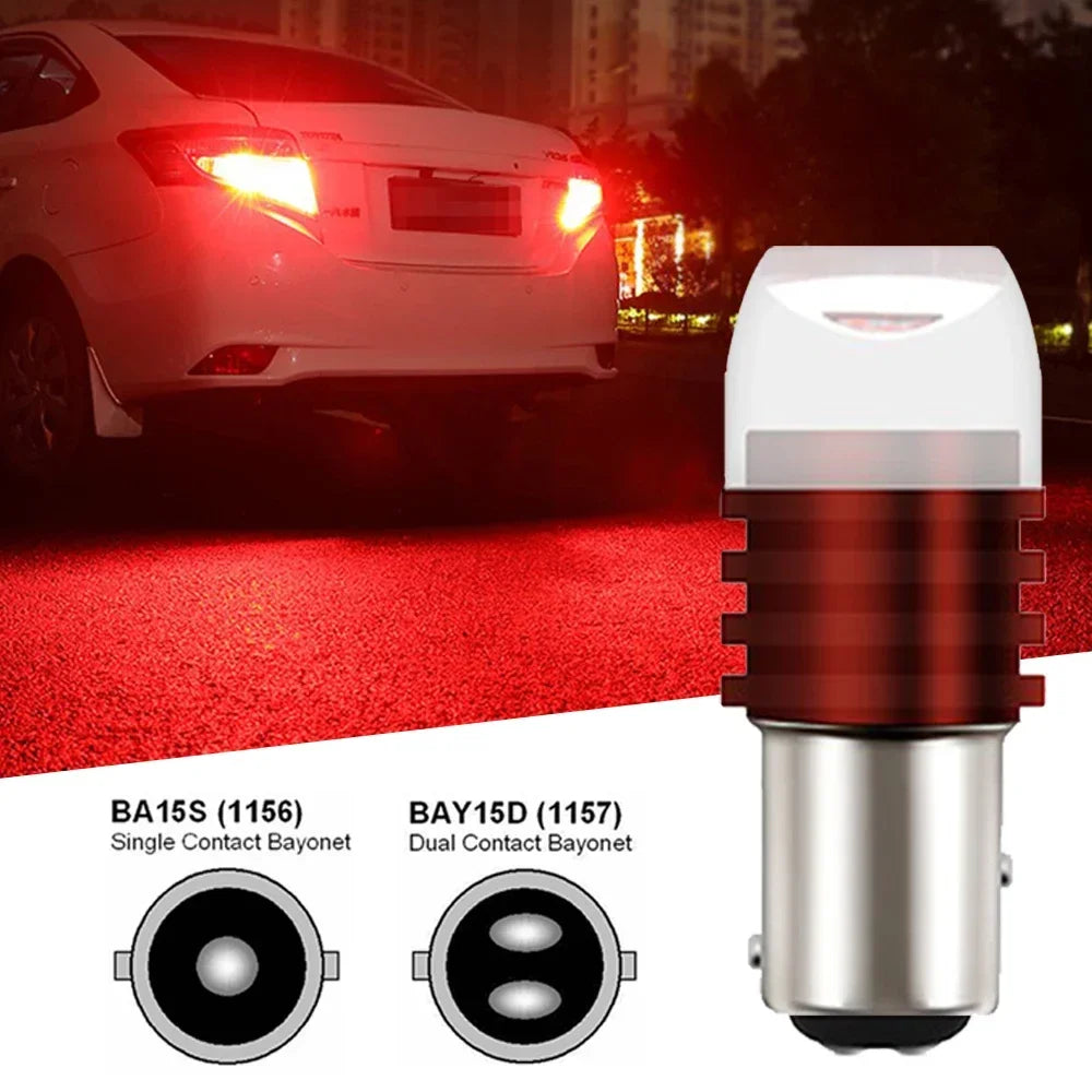 1156 1157 Led Bulb BA15S BAY15D P21/5W P21W R5W R10W Car Light S25 Indicator Brake Reverse Signal Lamp Red White Amagi