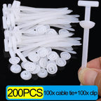 Nylon Zip Cable Tie Clips Cars Engine Guards Fenders Underbody Panels Fasteners Screw Replacement Self-locking Cable Accessories