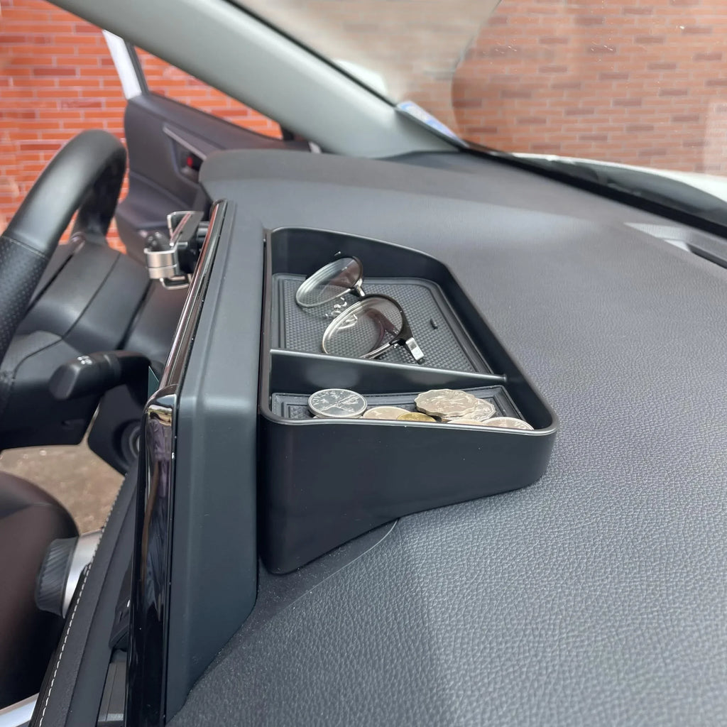 Car Dashboard Tray Box Center Console Display Storage Box Hidden Tray Behind Screen Organizer Sundries Tray Accessories Amagi