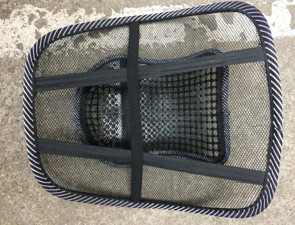 Car Seat Office Chair Massage Back Lumbar Support Mesh Ventilate Cushion Pad Black Mesh Back Lumbar Cushion for Car Driver Amagi