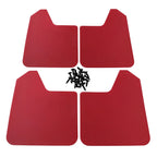 4pcs Fender Mud Car Auto Pickup Truck Plastics Flaps Mudguards Splash Guards Black/red Front And Rear Mudguard Mudflaps
