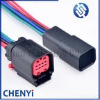 8 Pin Auto waterproof Connector Parking Sensor ACC Module Air Flow Meter Wire harness plug 1411001-1 For Ford Carnival Sharpe