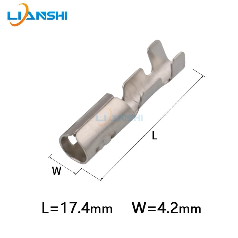 100pcs round end 3.5 series bullet wire harness terminal Automobile ST730060-1 Modified terminal DJ221-3.5A