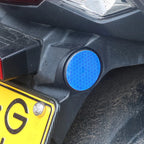 5cm Car Bumper Reflective Stickers Reflective Warning Strip Tape Secure Reflector Stickers Decals Safety Warning Stickers 10pcs