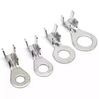 50pcs high-power wire nose D-pin power supply copper nose DJ431-6D pure copper wire nose 0.8mm thick 4-6 square wire nose