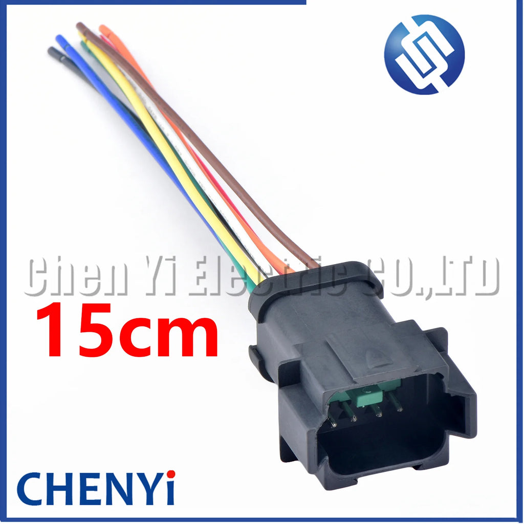 8 Pin Black DT series Connector Waterproof Wire harness plug Socket DT06-8S DT04-8P DT06-8S-E005 DT04-8P-E005 For Deutsch