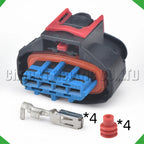 4 Pin Auto Connector Intake Pressure sensor High voltage ignition coil Wire harness Plu...