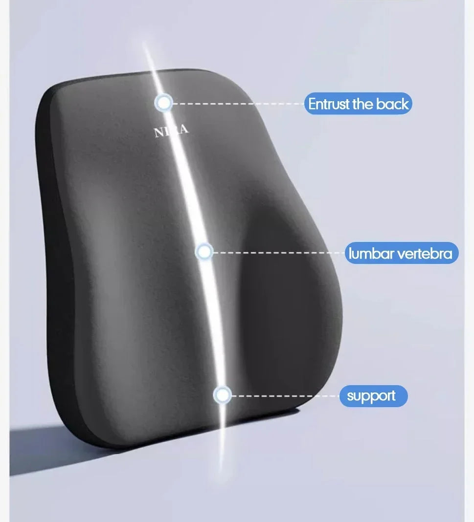Car Seat Back Very Comfortable Memory, Support Soft and Comfortable Neck Headrest, Car Seat Back Cushion, Waist Cushion Amagi