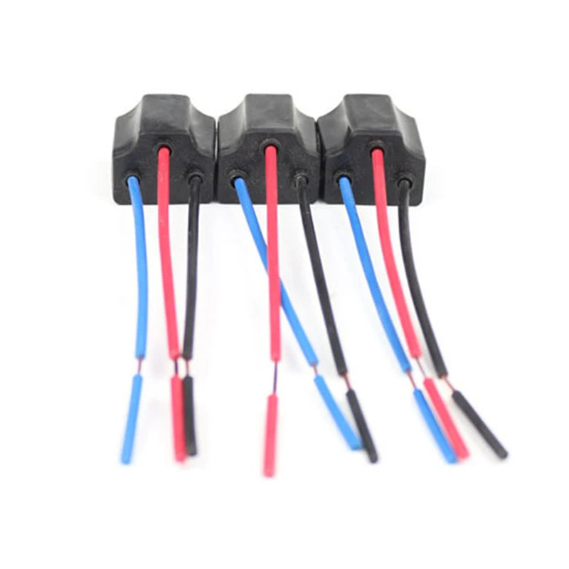 1PC H4 Three Holes Ceramic Wire Wiring Car Head Light Bulb Lamp Harness Socket Plug Hot Sale Auto h4 connector plug car products