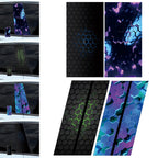 1PC For Honeycomb Car B-pillar Waterproof Decal DIY Door Pillar Sticker Car Door Post Sticker DIY Decor Center Pillar Sticker