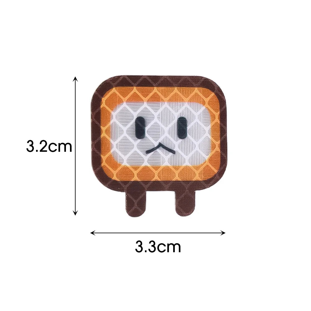 10/20PCS Car Stickers Decorative Reflective Motorcycle Personality Cute Square Auto Body Stickers Helmets Shielding Scratches