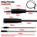 5PCS 3.5mm Stereo Audio Cable, 3×26AWG AUX Cord for Car, Phone, Speaker & Headphones, High-Quality Male-to-Male Audio Wire