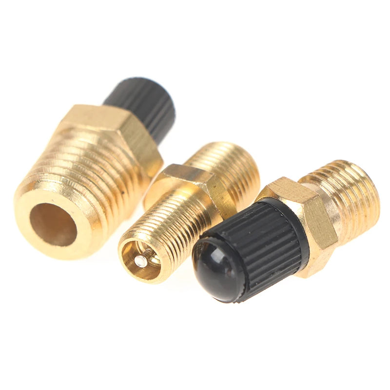 1/4 NPT 1/8 NPT M10*1 Automobile Tire Valve Core Motorcycle Tubeless Tire Screw Valve Tire Pressure Monitoring Tire Copper Valve