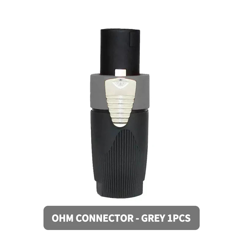 Professional NL4FC Speakon 4Pin Audio XLR Connector with Ohm Head and Solder-Free Amplifier Terminal for Superior Sound Quality