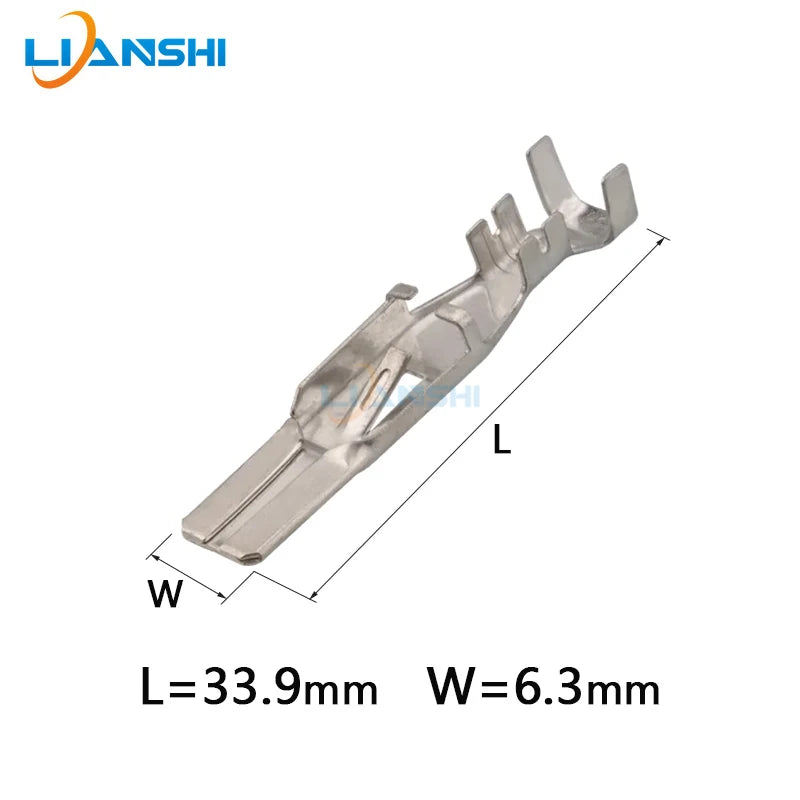 100pcs DJ611A-A6.3B Copper terminal car connector 12020126