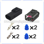 2 Pin Connector Waterproof 3.5mm Male Female Connector Auto Wiring Harness Cable Socket for VW Passat Golf 4D0971992 805-198-541