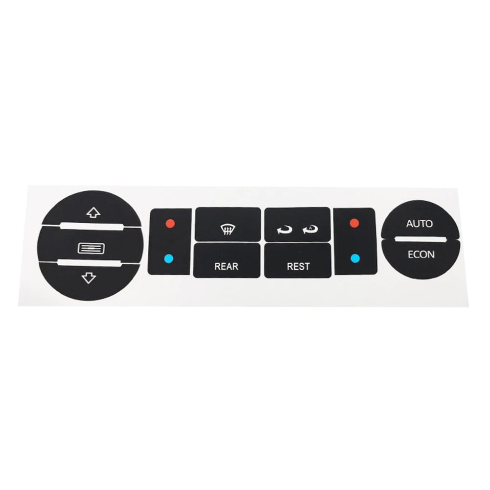 Car Air Condition Control Switch Button Repair Stickers For T5 For T6 Clima Stickers Decals For Repair Worn Button Knob Switch