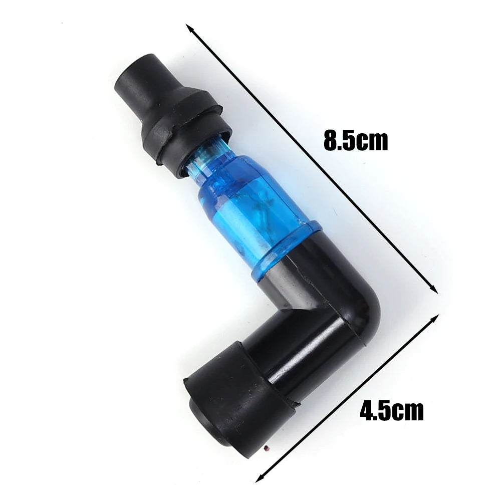 Motorcycle Ignition Spark Plug Cap Universal Flash Spark Plug High Pressure Cap Elbow Shaped Motorcycle Modification Accessories