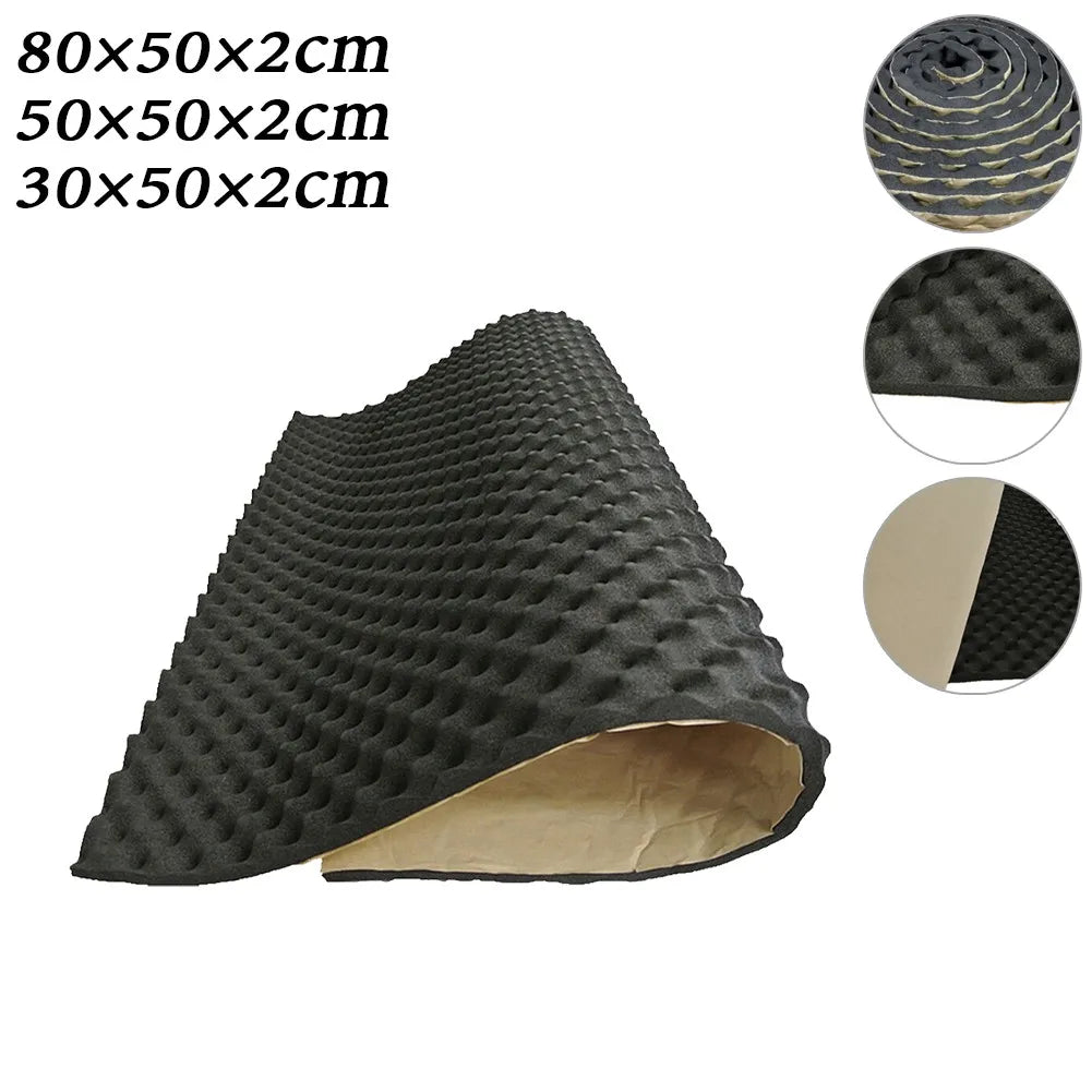 2cm Car Sound Deadener Noise Insulation Acoustic Dampening Foam Subwoofer Mat Car Hood Insulation Silent