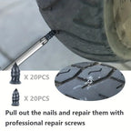 10/30Pcs Vacuum Tyre Repair Nail Tire Puncture Screws Motorcycle Fitting Set Tubeless Wheel Repairs Puncture Kit Patches for Car