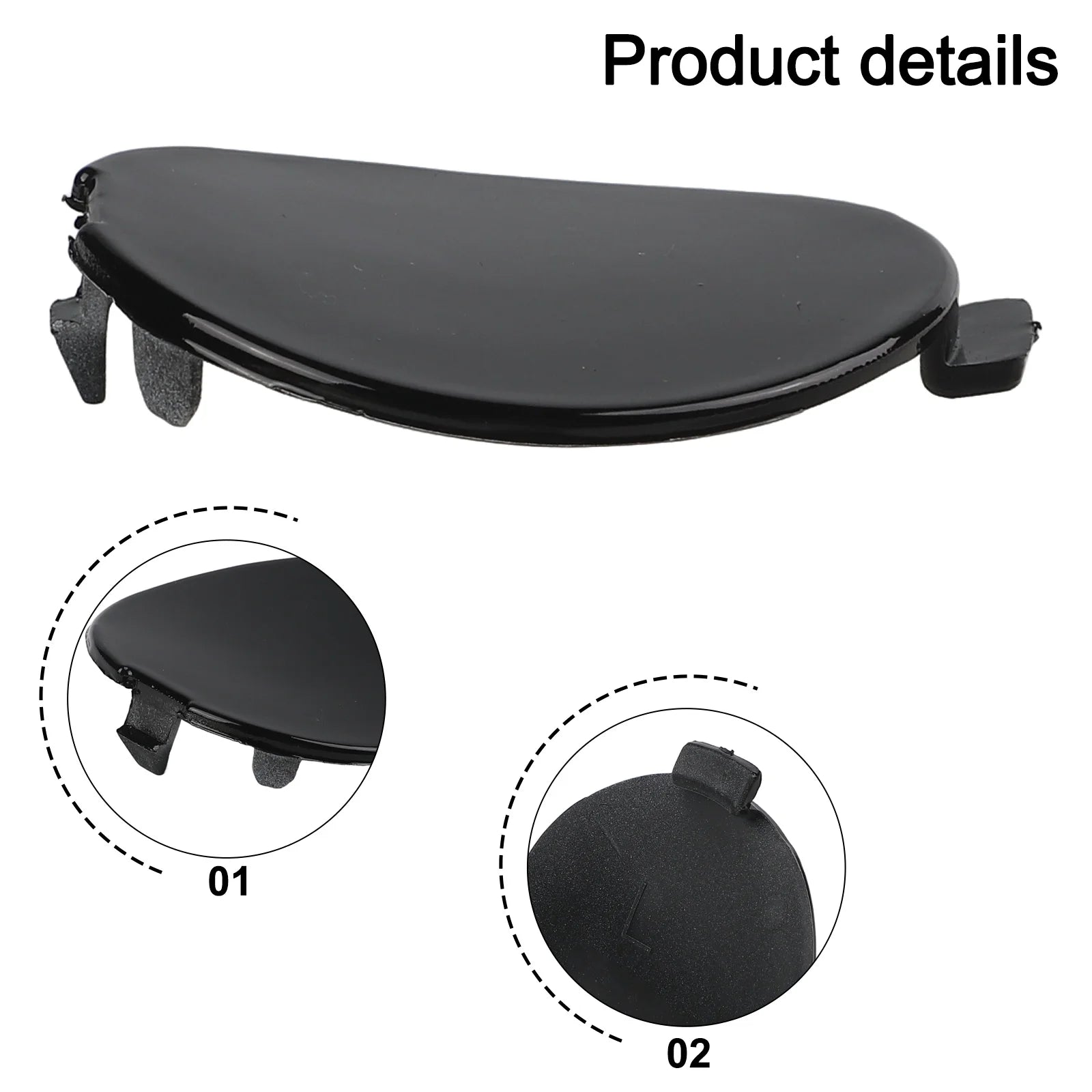 1pcs Rear Right / Left Bumper Tow Eye Cover For MAZDA 3 For Hatchback 2019-2023 Replacement Rear Bumper Trailer Cover