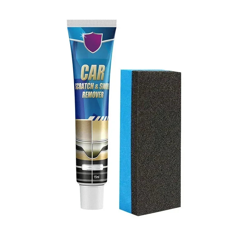Car Repair Paint Paste Scratch Remover Kit with Sponge and Towel Scratch Coating Polishing Wax Auto Scratches Repairing Amagi