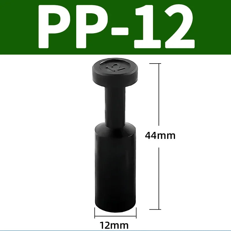 20/100/500/1000 PCS PP PPF Nylon Pneumatic Blanking Plug Hose Tube Push Fit Connector Air Line 4mm 6mm 8mm 10mm 12mm 16mm