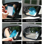 2PCS Car Rearview Mirror Cover Anti-Fog Anti-glare Rainproof Film Clear Sight Safe Driving Auto Protection Car Glass Amagi