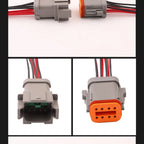 8-PIN Waterproof Electrical 1.6mm Male Female Connector For Car Motor With Wires DT04-08PA-C017 DT06-08SA-C017