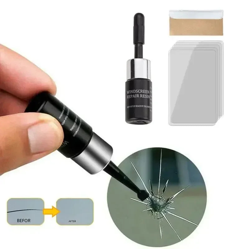 Car Glass Repair Window Cracks Gone Kit Remove Scratch Automobile Truck Motorcycles Broken Tools Windscreen Crack Recovery Set