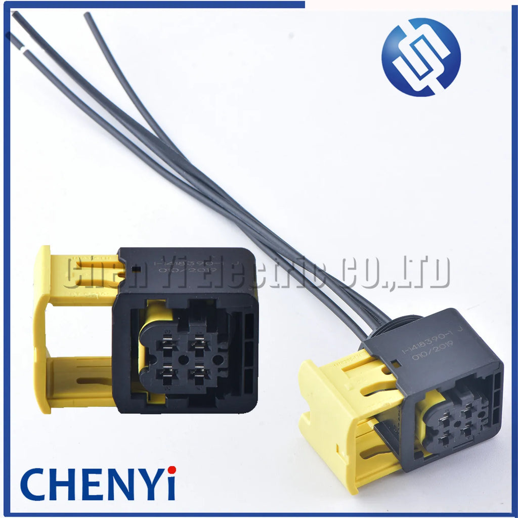 4 Pin New Energy Connector Harness Plug Nitrogen oxygen sensor plug 1-1418390-1 2-1418390-1 3-1418390-1 4-1418390-1 15cm wires