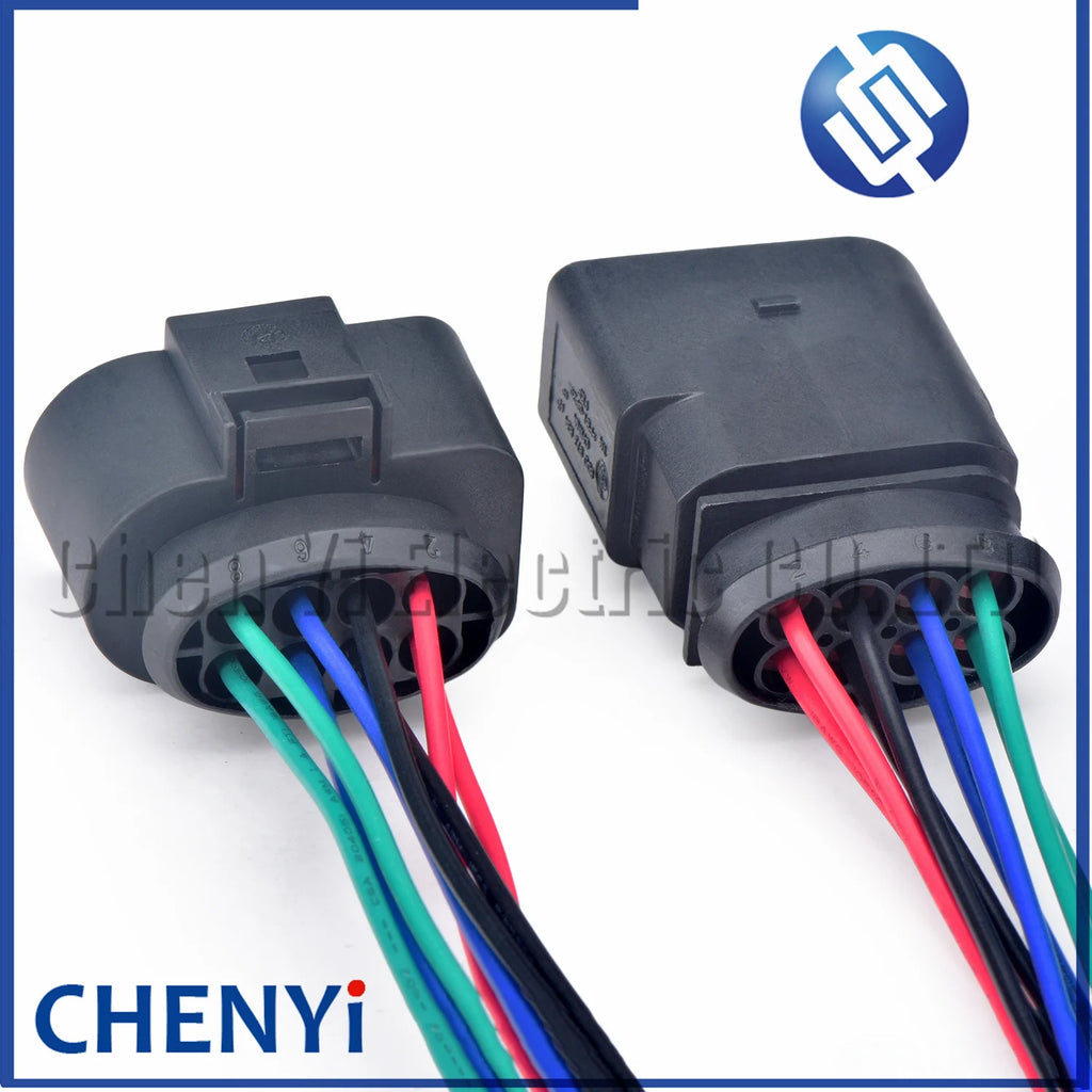 8 Pin 3.5 series Auto waterproof connector Front bumper radar tail light Headlights Lamp wire harness plug 8D0973734 8D0973834