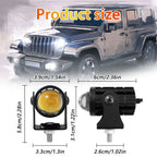 Motorcycle Mini Driving Light Dual Colo for Headlight Auxiliary Spotlight Lamp R ATV Scooter Moto Fog Light Accessorie 12V Amagi