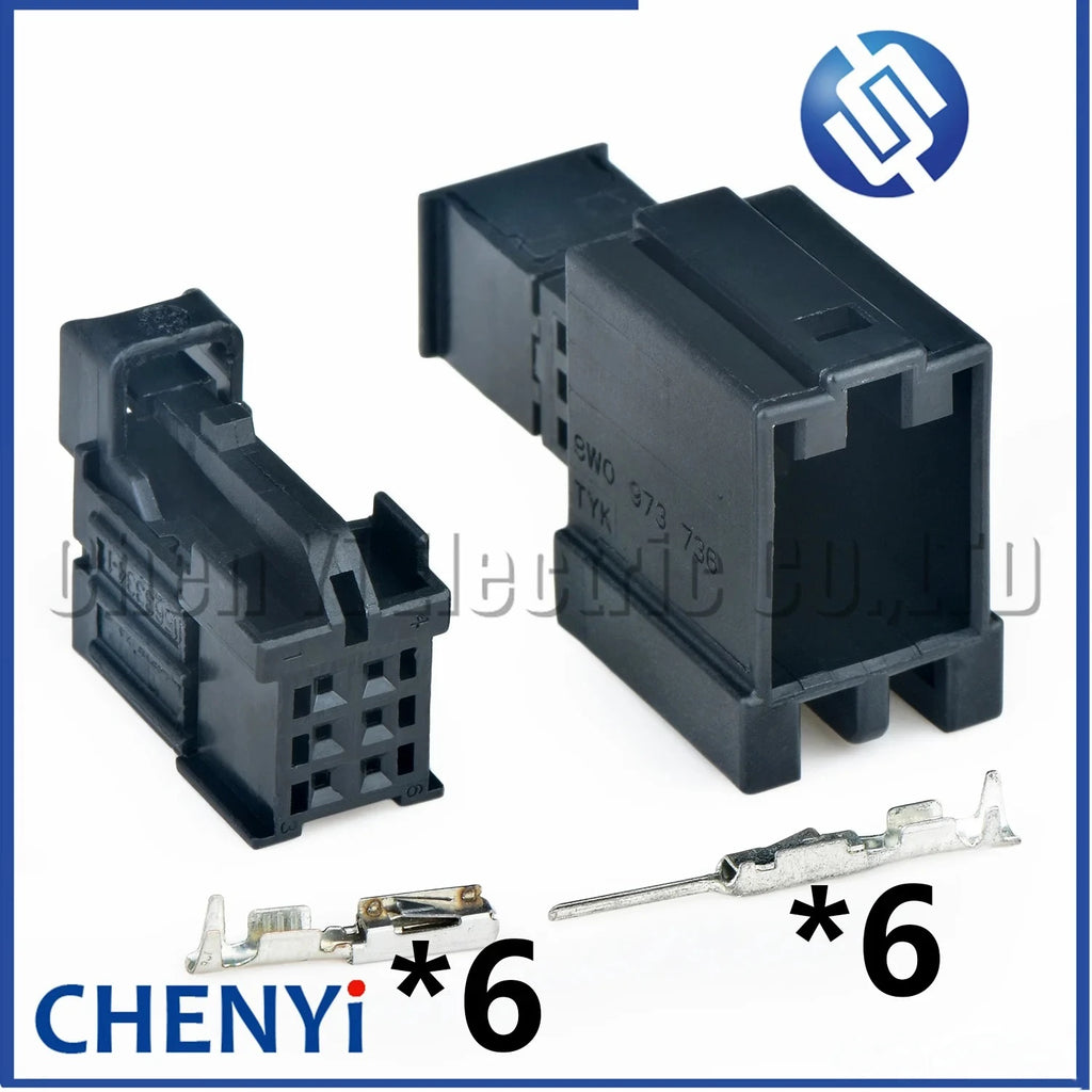 6 Pin Automotive connector inside tailight Wire harness Plug 1563334-1 8W0971636 2236956-1 8W0973736 8W0 971 636 8W0 973 736