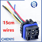 5 Pin Automotive Waterproof Wiring Connector Plug Socket 12V 24V 40A 80A relay 12077951 12065686 For Boat Auto Fan Car Relay