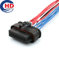 16 Pin Waterproof Female Connector Cable Plug Motorcycle Electrical Harnesses Wiring Harness Mercedes-Benz C200 805-587-541