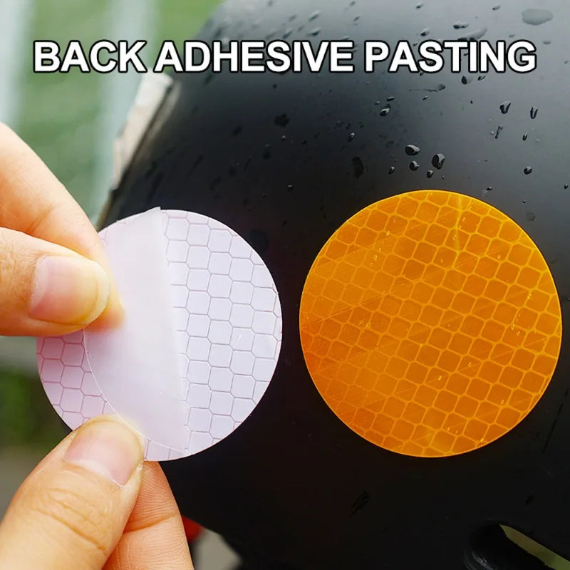 5cm Car Bumper Reflective Stickers Reflective Warning Strip Tape Secure Reflector Stickers Decals Safety Warning Stickers 10pcs