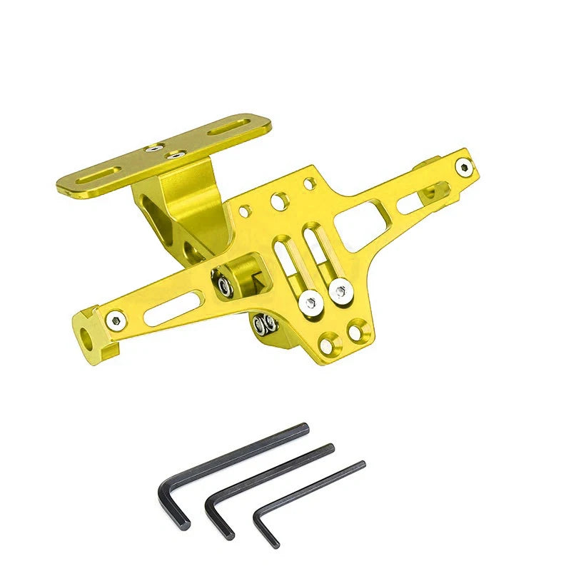 Universal Adjustable Motorcycle License Number Plate Bracket Rear Turn Signal Lamp Holder CNC Aluminum Eliminator Kits