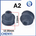 100 Pcs 0.6/1/1.5/1.8/3.5/6.3/9.5mm car wire connector waterproof ring circle rubber seal hollow plug silicone sheath cap