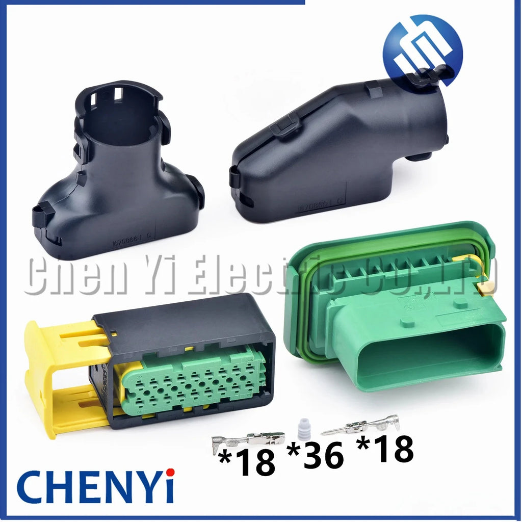 18 Pin ECU Auto Housing Plug Wiring Waterproof Connector pump plug 3-1563759-1 3-1564526-1 1670865-1 1670866-1 For HDSCS Urea