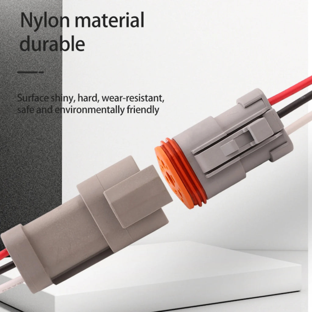 3-PIN Connector Waterproof 1.6mm Series Male Female Connectors Wiring Harness DT04-3P-C017 DT06-3S-C017