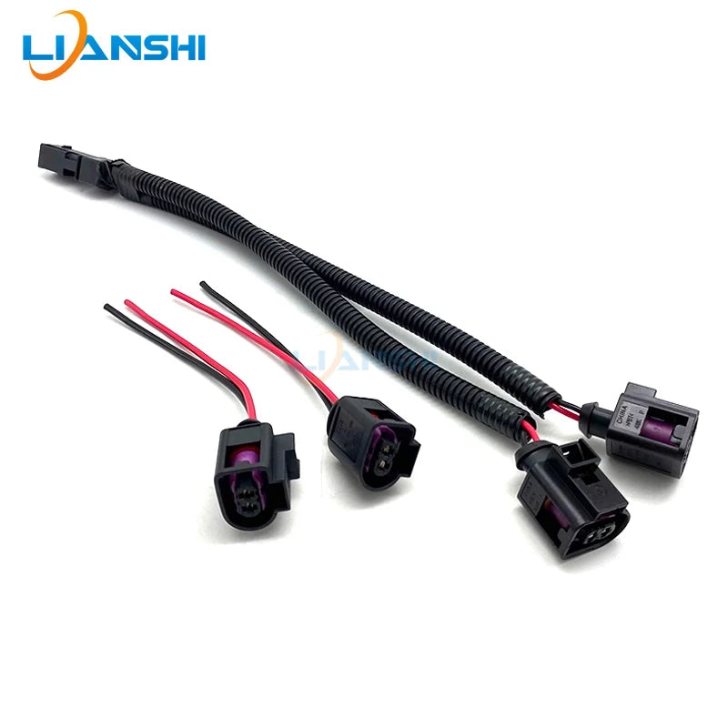 This cable harness is suitable for Audi, Skoda, Rapid, Kodiak, new Passat, horn, snail horn, plug and cable, one-to-two