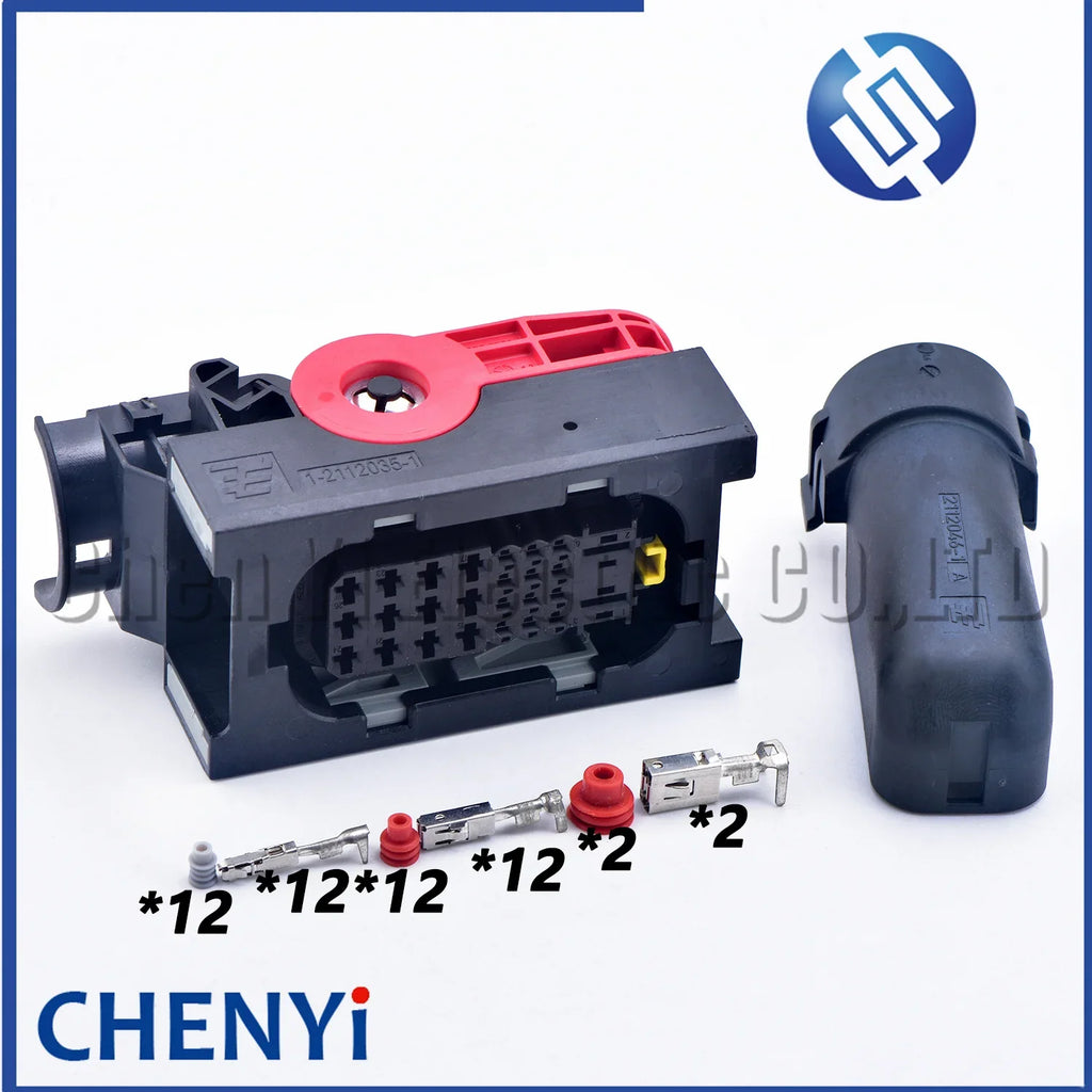 26 Pin Automobile Connector Plug With Pins cover 1-2112035-1 1-2112036-1 1-2112041-1 1-2112042-1 2112046-1