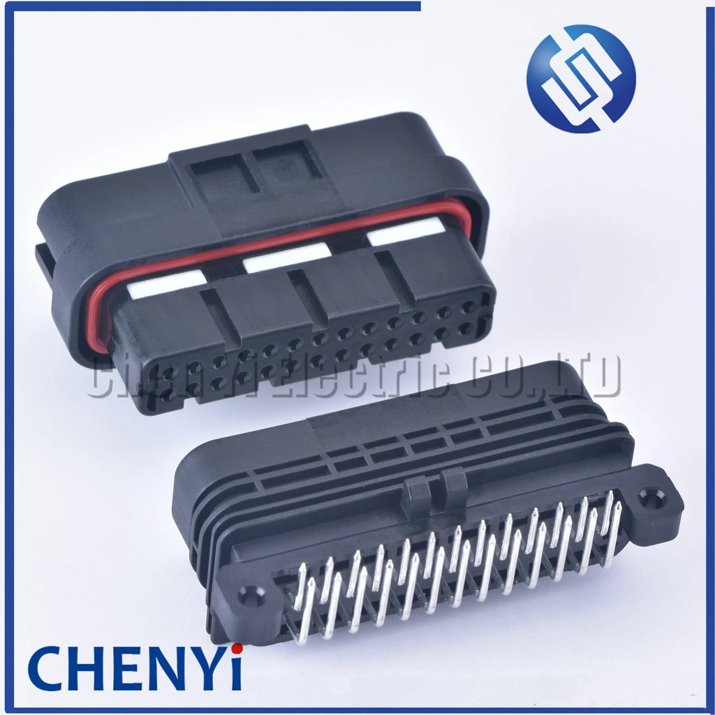 26 Pin 1.0mm two row SUPER SEAL sealed female male pin PCB connector computer ECU auto plug 6473711-1 1473712-1